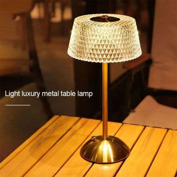 Rechargeable Light Touch Night Lamp Bedroom Study Bedside Atmosphere Decoration Glass LED Table Lamps Z260226