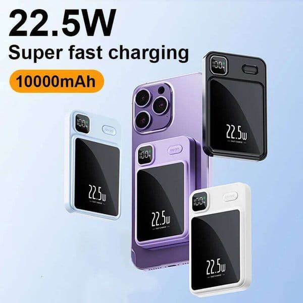 10000mAh Capacity Wireless 22.5W Ultra Super Fast Charging Magnetic Power Bank For Iphone15 H260227