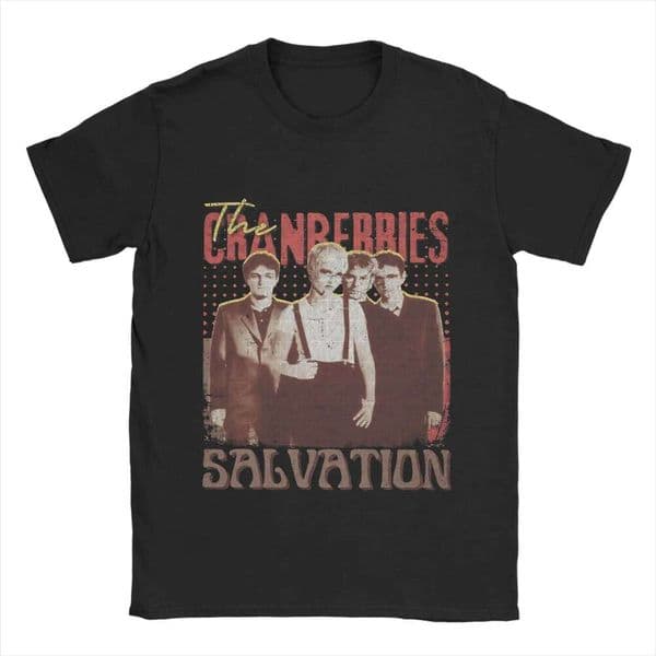 Vintage The Cranberries T-Shirt for Men Round Collar 100% Cotton T Short Sleeve Tee Shirt Gift Idea Clothing C260227