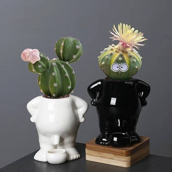 Bestseller Urine Boy Succulent Ceramic Pot Simple Creative Desktop Small Cactus Flower Ornament ddmytues