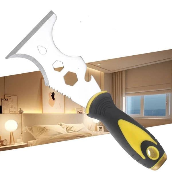 Bestseller 15-In-1 Multi Use Putty Knife Stainless Steel Scraper Tool Wallpaper Can Opener Cleaning Paint Rollers Home DIY ddmytues
