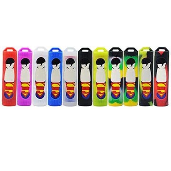 3Pcs Silicone Case for 18650 Lithium Battery Protective Sleeve Skin Cover Battery Accessories