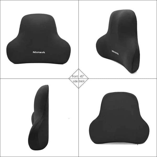 Memory Foam Lumbar Back Cushion for Car Office Gaming Chairs and Postpartum Waist Support Multi Functional Pain Pillow 26L0228