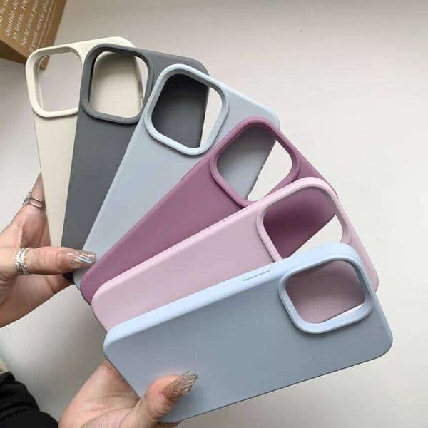 Liquid Silicone Case For iPhone 15 14 13 12 11 Pro Max 17 Air 16 Plus Phone Official Style Protective Cover 26L0228