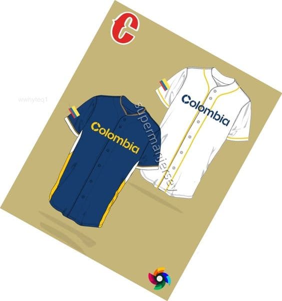 2026 Custom Team Colombia 2026 World Baseball Classic WBC Jersey Jorge Alfaro Julio Teheran Harold Ramirez Elias Diaz Gio Urshela Nabil Crismatt