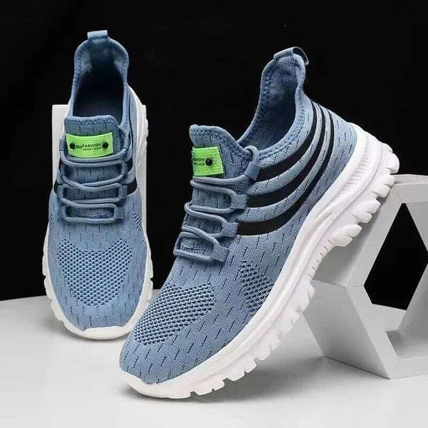 Men's Lightweight with A Mesh Design Breathable Comfortable Durable Outdoor Walking and Running Sports Shoes