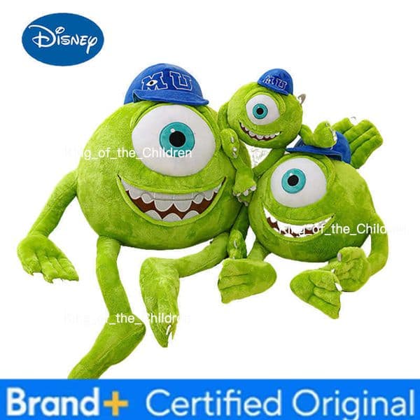 Disney Monster University Mike Wazowski Plush Doll Stuffed Throw Pillow Sofa Back Cushion Room Decoration Toys Kids Gifts H260228