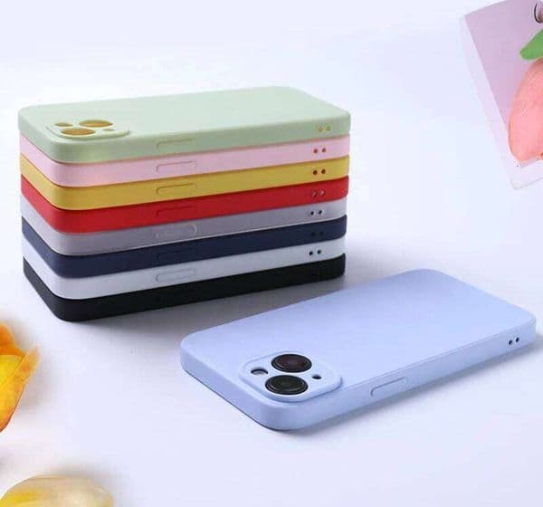 Liquid Silicone Phone Case for iphone 14 13 12 mini 11 16 Pro X XR XS Max 15 Plus Shockproof Soft Back Cover Cases 26Y0228