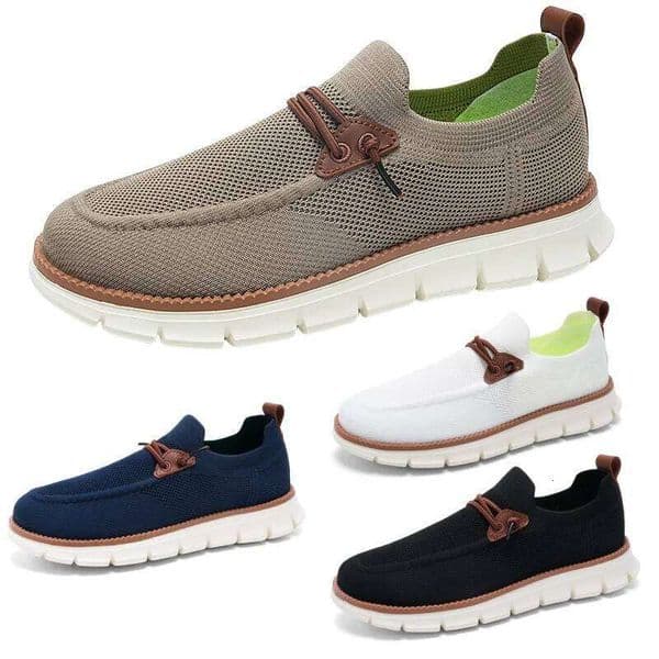 Summer Men's Outdoor Mesh Casual Shoes, Breathable, Wear-resistant, Non-slip, Quick-drying, Driving lightweight Sports Shoes