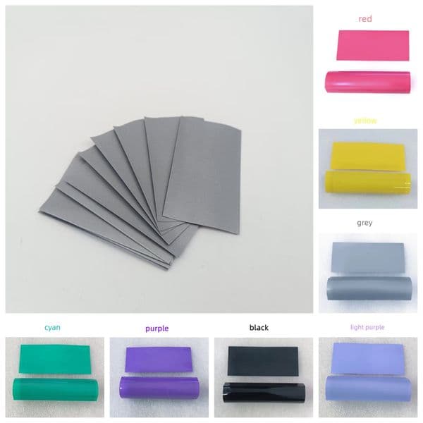 Transparent PVC Heat Shrink Film for 18650 Battery Protective Cover Multi-color Wrap