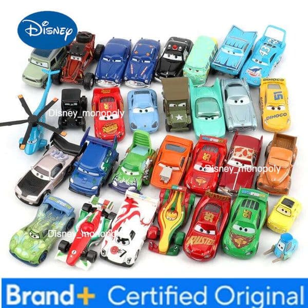 Disney Children Pixar Cars Fire truck Red Hudson Sally McQueen Jackson Storm Mater 1:55 Diecast Metal Model Car toy H260228