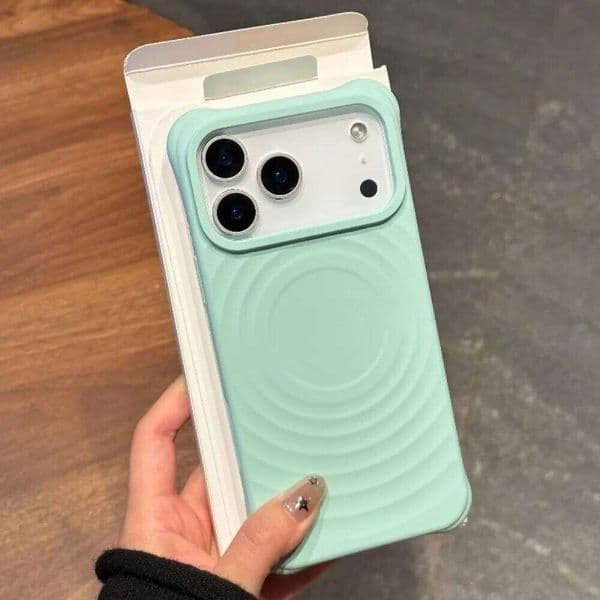 New Liquid Silicone Ripples Magnetic For Phone case for iPhone 17 Air 16 15 14 13 Plus 17Pro Max Corrugated Soft Cover 26Y0127