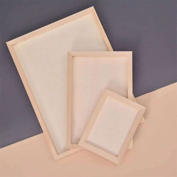 Gift Blank Clay Frame Creartive DIY Wooden Photo Holder Multi Size Party Decor Desktop Ornament Children Painting Drawing 26Y0228