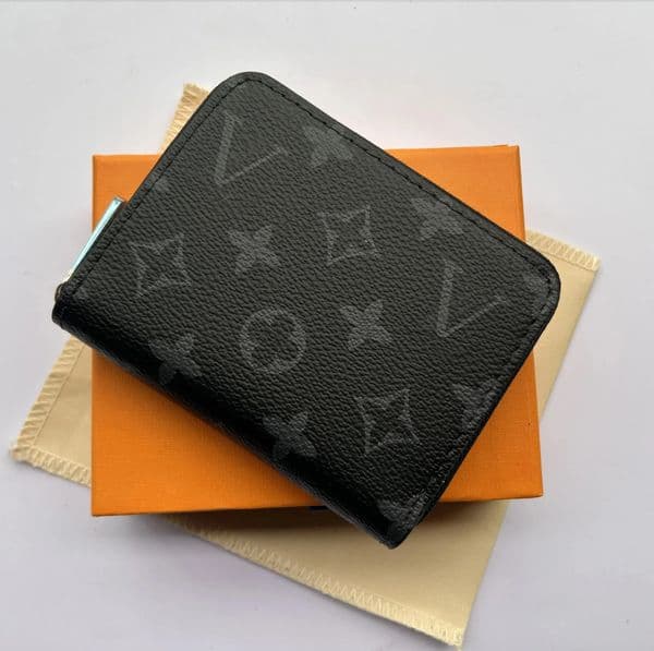 Fashion designer wallets women short purses emed flower letters credit card holders ladies plaid money clutch bags with box and dustbag