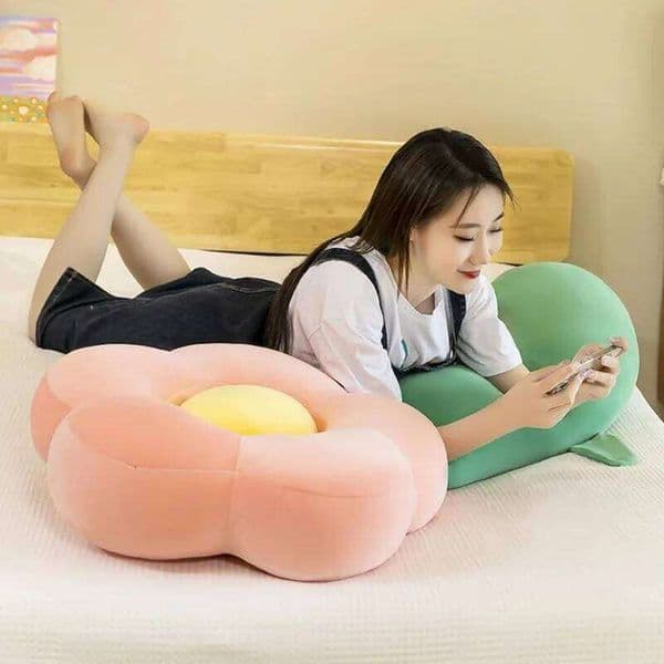 Large Flower Plush Long Sofa Decorative Stuffed Body Pillow Cute Sunflower Sleeping Back Cushion Living Room Decor 26L0228