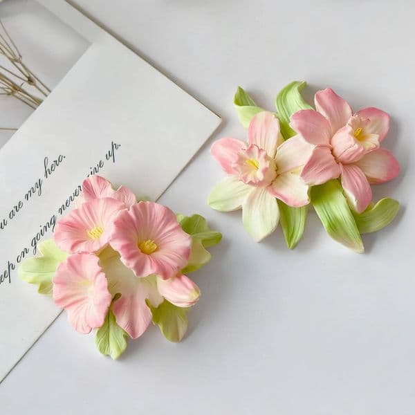 Bestseller Floral Candle Flower Silicone Mold DIY Aromatherapy Wax Diffuser Stone Plaster Resin Craft ddmySat