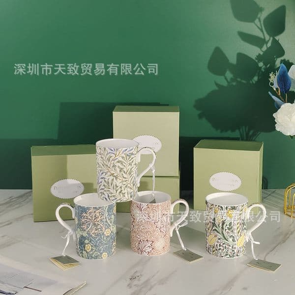 British European retro ceramic cup water cup mug bone china ceramic coffee cup office home gift