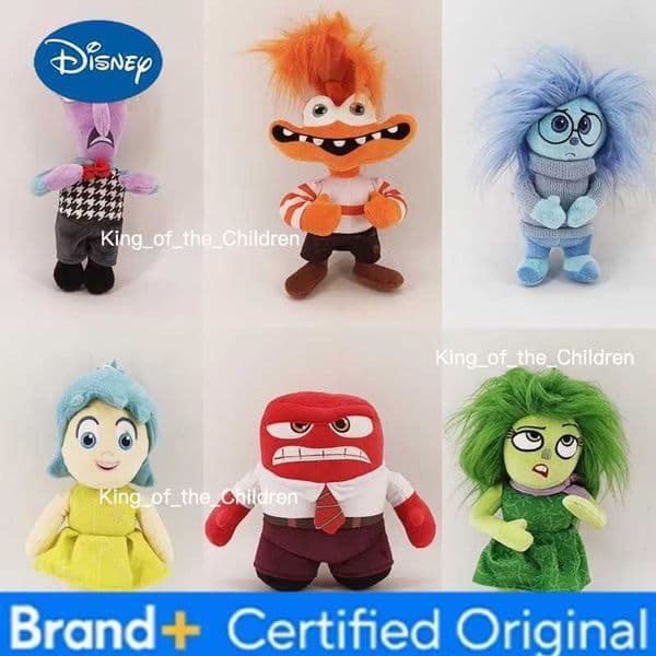 Disney Inside Out 2 Plush toys Anime Figure Disgust Fear Sadness Joy Anger Kids Toys Sofa Room Decoration Gift H260228
