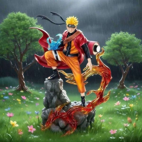 2026 New 23Cm Anime Figure Uzumaki Naruto Uchiha Sasuke Action Model Pvc Statue Desktop Ornament Collection Toys Gift T260226 Toy