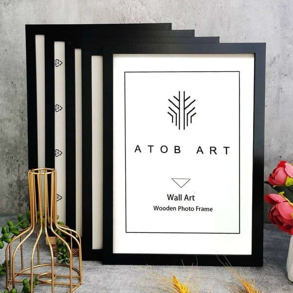 5Pcs Wooden Photo Frames Picture Wall 10X15 15X20 20X25 A4 Frame Stand For Pictures Certificate Commemorative Gift 26H0225