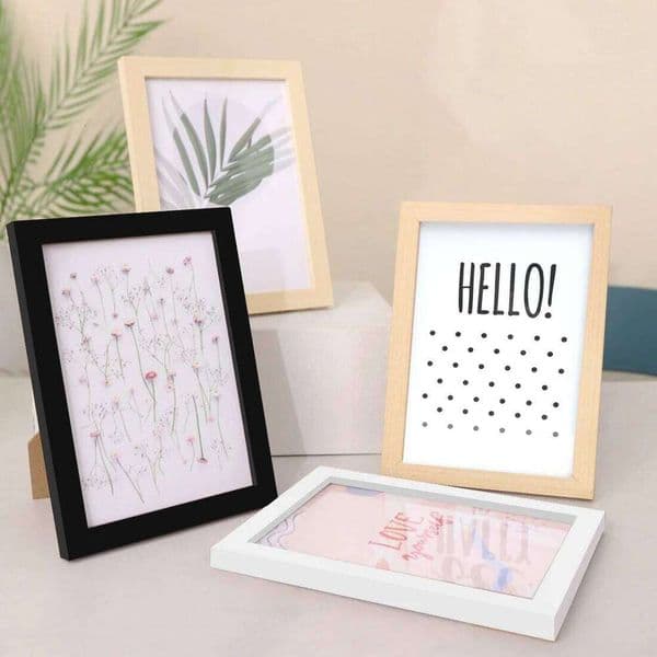 Wood Wall Hanging 10X15cm 15X20cm 20X25cm A4 Wooden Picture Frame For Pictures Photo Decor Desktop Decoration 26Y0228