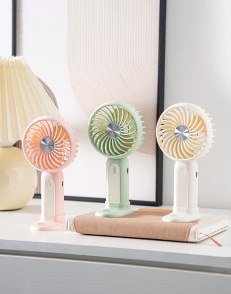 MEET SUN 3speed silent small handheld portable electric fan desktop USB charging sports pocket mini 260601