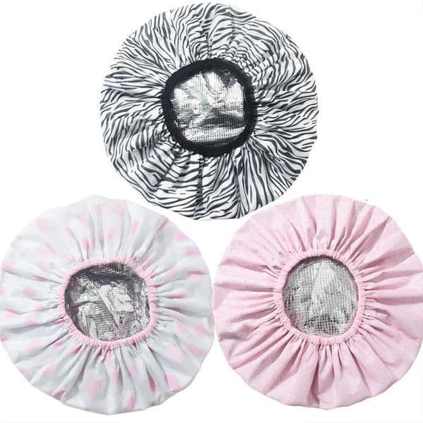 Shower Thickened 1PC Hat Self-heating Heating Steam Tin Caps Foil Hair Mask Cap Portable Hair Salon Smooth Hair Oil Baking Cap C260601