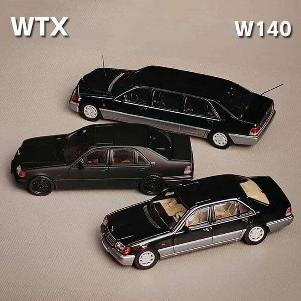 WTX 1:64 S-class W140 Alloy Car Model Classics Adult Souvenir Gift Hobby & Toys 26Y0601
