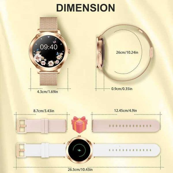 Smart Watch For wen - Advanced Fitness Tracker with Wireless Call Music Time Display Step Counting Calories BurJ260601
