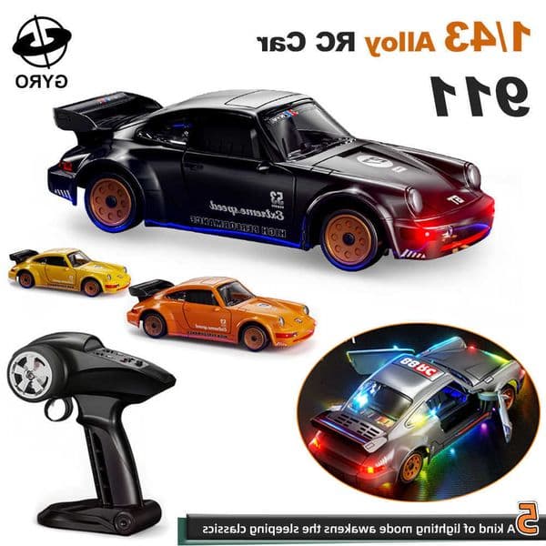 1/43 Alloy RC Drift Car with Gyro 18KM/H High-Speed 24G 4WD Remote Control Racing Vehicle RTR Electric Desktop Toys for Kids L260601