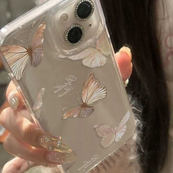 Fly ButterflyIns Phone Case For iPhone 17 Air 16 15 14 13 12 11 Pro XR XS X Max Luxuy Y2K Shockproof Cover Z260601