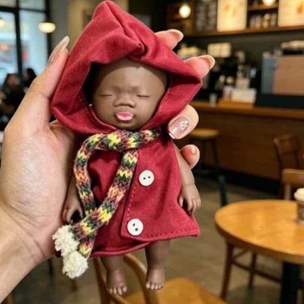 Squeeze Decompression Toy 14cm Black Skin Ugly With Clothes Relieve Anxiety Prank For Adult Office Workers L260529YK1N