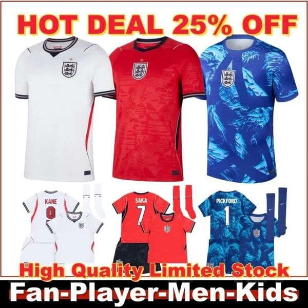 England World Cup 2026 mens england football kit 2026 england kit KANE SAKA PALMER RICE FODEN Customizable 25% OFF Limited england football shirt england shirt S-4XL