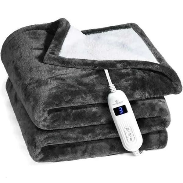 2026 New Washable Machine Very Soft And Comfortable Cologne Electric Perfume Blanket With Manual Controller For Quick Heating Free Shipping