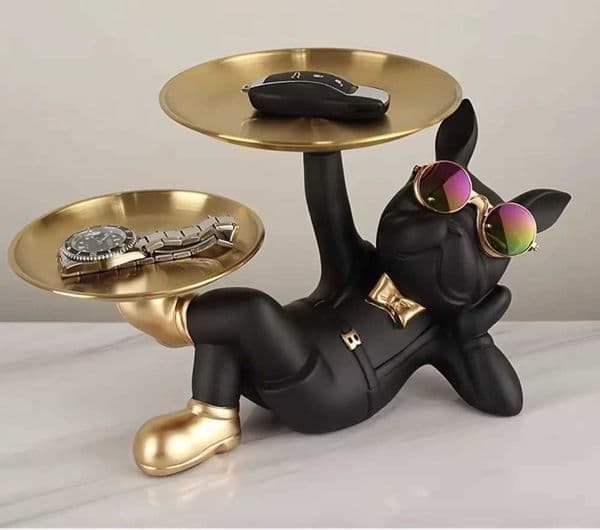 New Desktop Decoration Creative Home Living Room Porch Key Storage Tray Cartoon Snack Organizer Table OrnamentsL260601