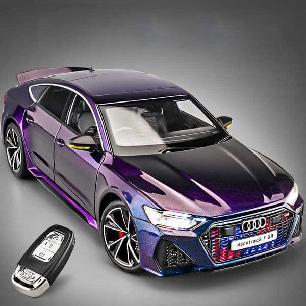 118 Audi RS7 Sportback Alloy Metal Diecast Car Model Children Toy High Simulation Home Trendy Ornaments Collection Hobby Gifts L260601