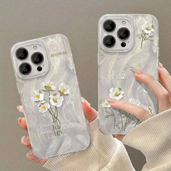 Luxury Fresh Floral Painted Phone Case For Samsung Galaxy S26 S25 S24 S23 S22 S21 Ultra FE Plus A16 A56 A55 A54 A53 A35 5G Cover