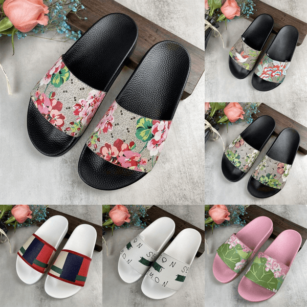 Sandals Women Slippers Women designer shoes summer fashion sliders white red black pink sandals 36-45