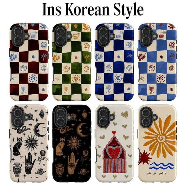 Luxury Clmj Summer Beach Phone Case for iPhone 17 17e 16e 16 15 14 13 12 11 X XS XR Air Pro Max Plus Double-layer Back Cover W260601
