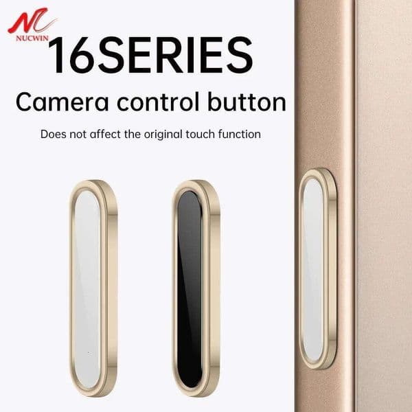 for iPhone Pro Max 16 Plus Cover Sensitive Smart Island Metal Camera Control Capture Button Protector