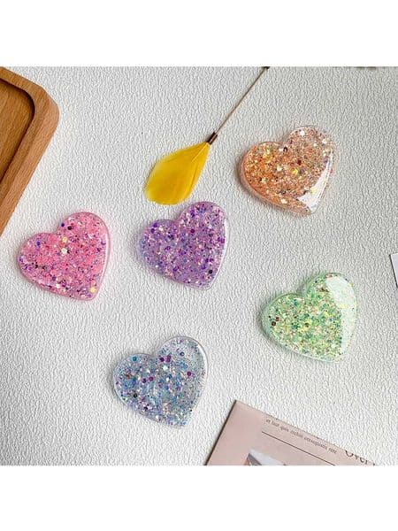 Phone Glittery -Shaped Holder Korean Ins Style Retractable and Foldable Simple and Unique Phone StandJ260601