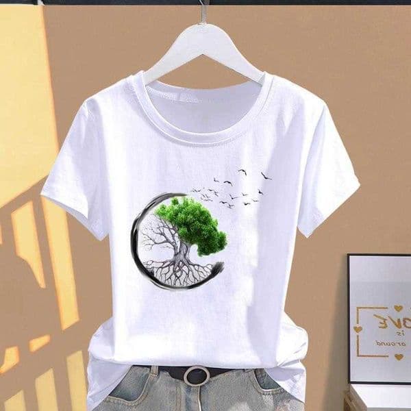 Female Modal Print Fashion Cute Internet Celebrity Short-slved T-shirt Women Clothing Tops Oversized T Shirt