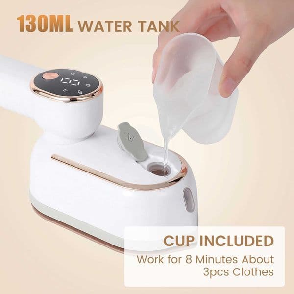 Handheld Small Ironing Machine Foldable Hand Holding with Four Temperature Control Handheld Fabric Steamer for Home Travelling C2606011