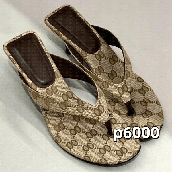 Designer Vittoria Thong Sandals Women Kitten Heels Flip Flops Summer Beach Luxury Canvas Heel High Leather Slippers Fall Mules Pumps Lady Heeled Size 35-42