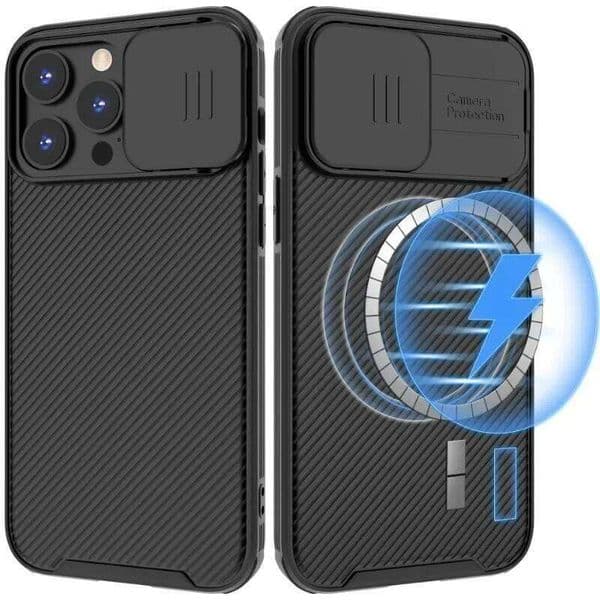 Magnetic Case For iPhone 17 16 16e 15 14 13 12 11 Pro Max Push window protection lens Cover W260601