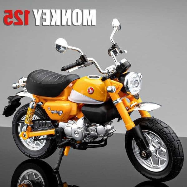 1 12Monkey125 motorcycle model alloy die-cast seat rearview mirror removable childrens toy ornaments for boys gifts L260601