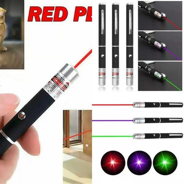 Red Laser Pointer Pen - Long Range Single Point Laser for Cat/Dog Pet Toy Outdoor Hiking Presentation X260529