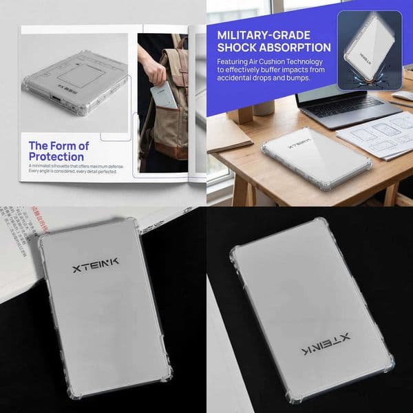 Case For XTEINK X4 E-Book 43 Soft TPU Clear Protective Cover For XTEINK X4 Anti-fall Shockproof Shell Accessories X260529