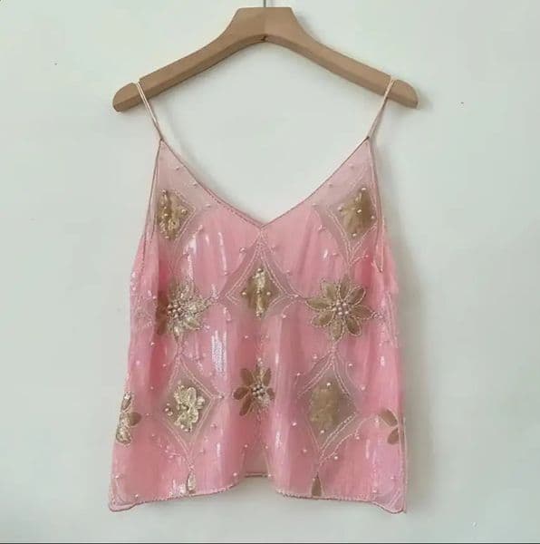 Summer Women Bling Sequined Tanks Tops Sexy Beaded Work Mesh Tops Chic Women Sparkly Cami Vest Femme Streetwear 260601