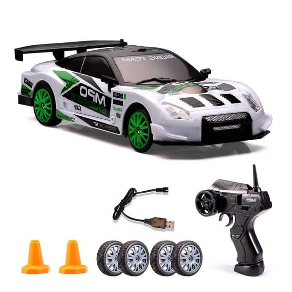 124 RC Drift Car 24G 4WD High Speed RC Racing Vehicle with LED Lights 20KM/H Competition Race Car For Children Gifts L260601